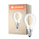 Ledvance Classic LED E14 Pera Filamento Chiara 3.4W 470lm - 940 Cool white | Miglior resa cromatica - Dimmerabile - Sostitua 40W