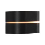 Nordlux Sibelis Luce Da Parete Aluminium Nero | IP44 - Adatto per E27