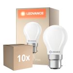 Multipack 10x Ledvance Classic LED B22 Pera Ghiaccio 3.4W 470lm - 827 Bianco Molto Caldo | Dimmerabile - Sostitutiva 40W