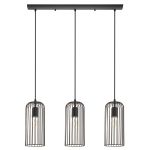 Eglo Luce Pendente Roccamena Nero, Rame | Adatto per 3x E27