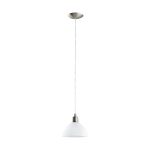 Eglo Luce Pendente Brenda Acciaio Nichel Satinato | Adatto per E27