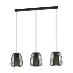 Eglo Luce Pendente Curasao Acciaio Nero | IP20 - Adatto per 3x E27 