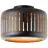 Brilliant Tyas Luce da soffitto Metallo Nero Oro | 270mm - Adatto per 1x E27