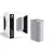 D'Lite Luce Da Parete Vossem Metallo Argento Up & Down| IP54 - Adatto per 2x GU10 