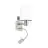 Eglo Luce Da Parete Pasteri Acciaio Nichel Satinato 40 | IP20 - Incl. Faretti e Escl. 1x E27