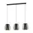 Eglo Luce Pendente Curasao Acciaio Nero | IP20 - Adatto per 3x E27 