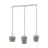 Eglo Luce Pendente Cambaito Acciaio Levigato | IP20 - Adatto per 3x E27 