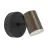 Eglo Luce Da Parete Consuma 1 Acciaio Bronzo Nero | IP44 - Adatto per 1x GU10