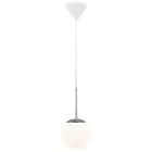 Nordlux Café Luce Pendente Vetro Bianca | Adatto per E27